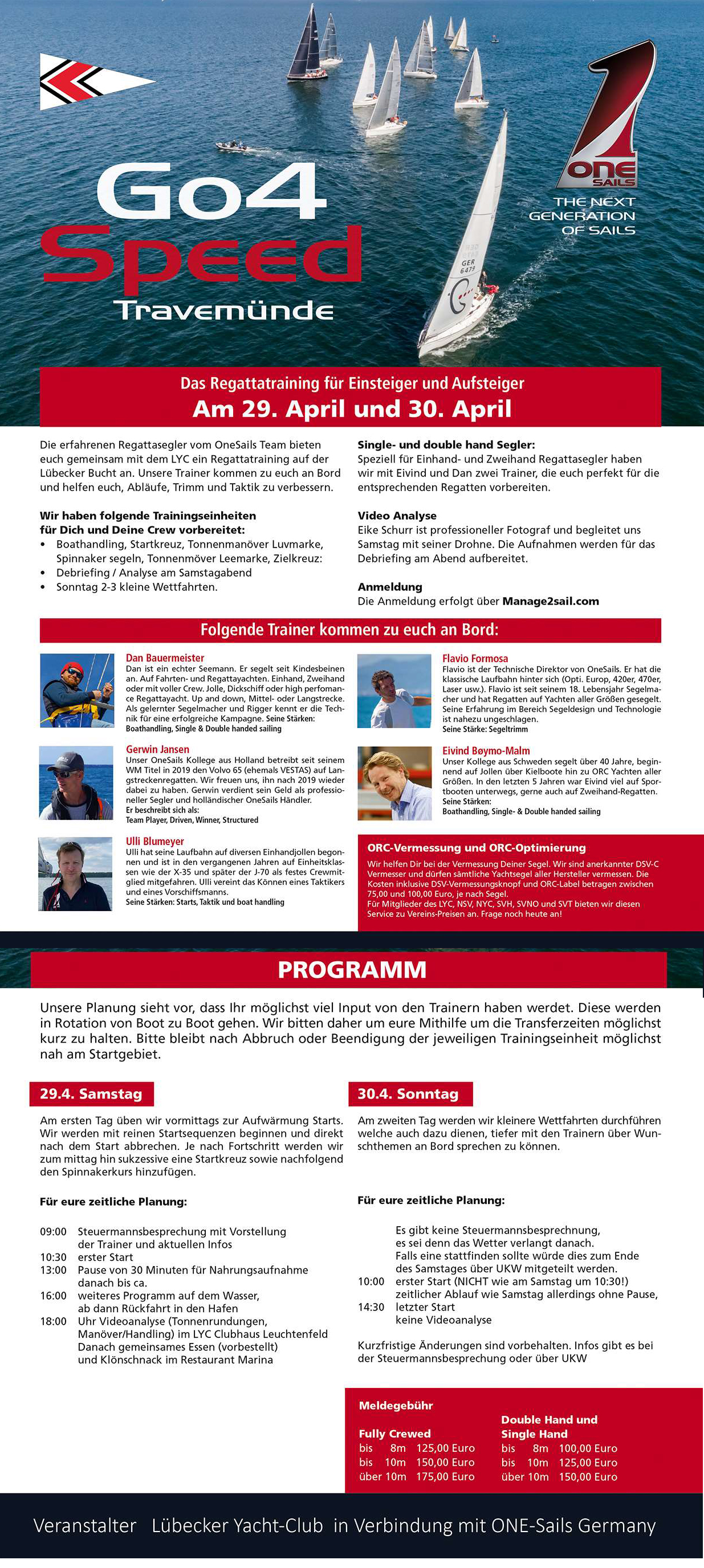 Programm go4speed Travmünde 2023